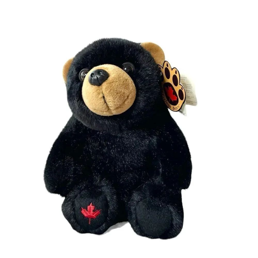 NWT Vtg Jasper Plush Bear 9” Molasses Maplefoot Bears Stuffed Animal House Canad